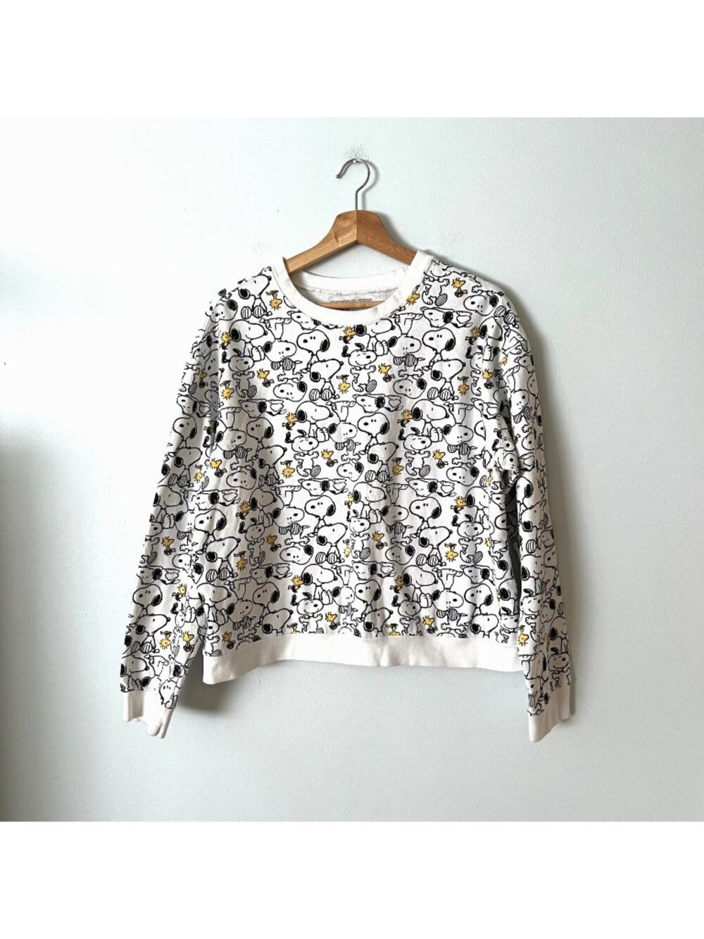 Peanuts Snoopy and Woodstock Graphic Crewneck Sweatshirt Women's Size XL